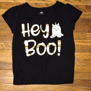 Black Kids Shirt with Gold Print